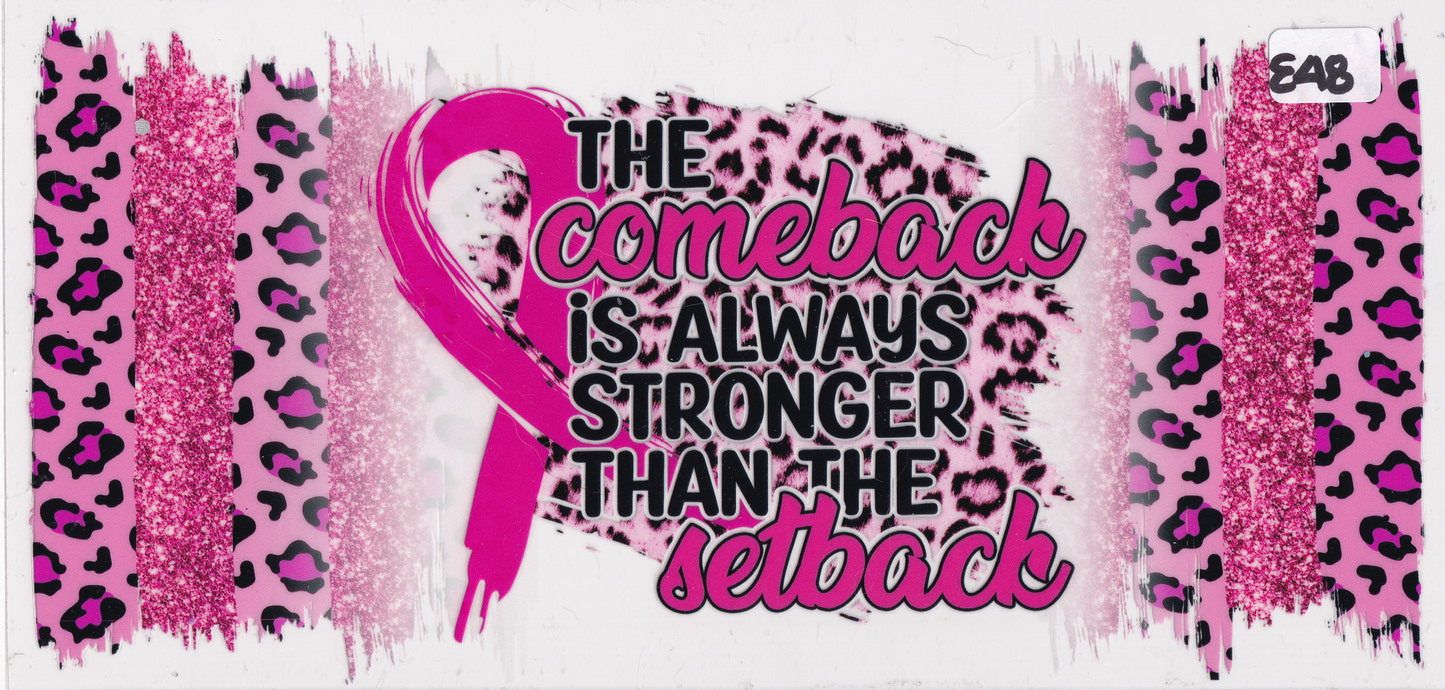 E48 Cancer Awareness Pink UVDTF Wrap