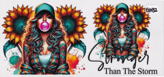GW32 Girl Flowers Tattoos UVDTF Wrap