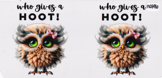 NA146 Owl Quote UVDTF Wrap