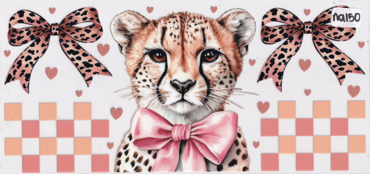 NA150 Cheetah Patterns Ribbons UVDTF Wrap