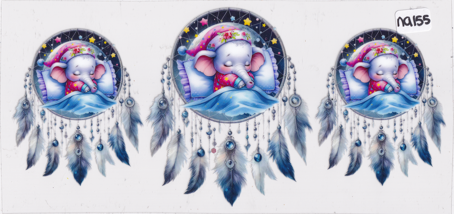 NA155 Elephant Dreamcatcher UVDTF Wrap