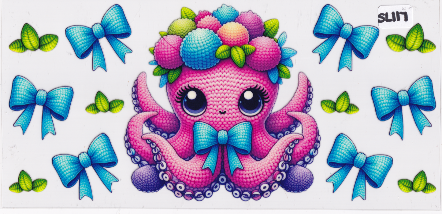 SL117 Octopus Ribbon UVDTF Wrap