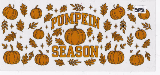 SP51 Halloween Pumpkin Fall UVDTF Wrap