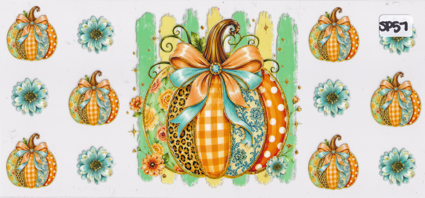 SP57 Halloween Pumpkins UVDTF Wrap