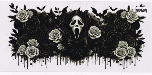 SP64 Halloween Movie Character Roses UVDTF Wrap
