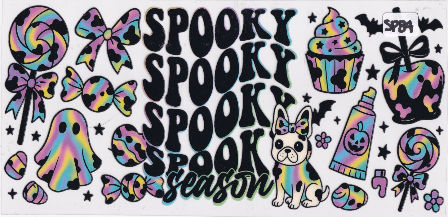 SP84 Halloween Spooky Ghosts UVDTF Wrap