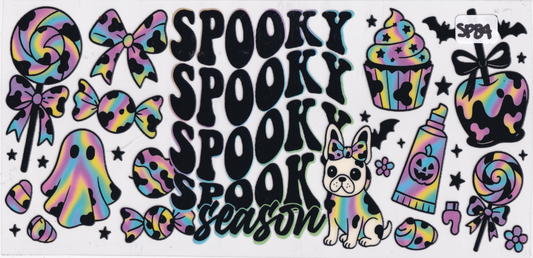 SP84 Halloween Spooky Ghosts UVDTF Wrap