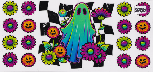 SP86 Halloween Ghost Pumpkin UVDTF Wrap