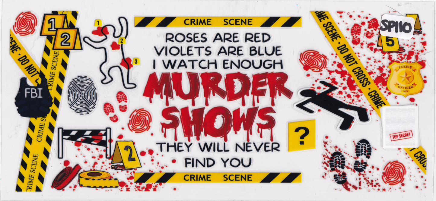 SP110 True Crime Shows UVDTF Wrap