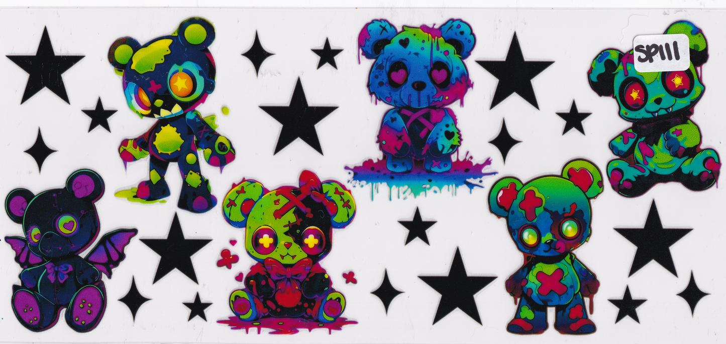 SP111 Halloween Zombies UVDTF Wrap