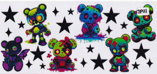 SP111 Halloween Zombies UVDTF Wrap