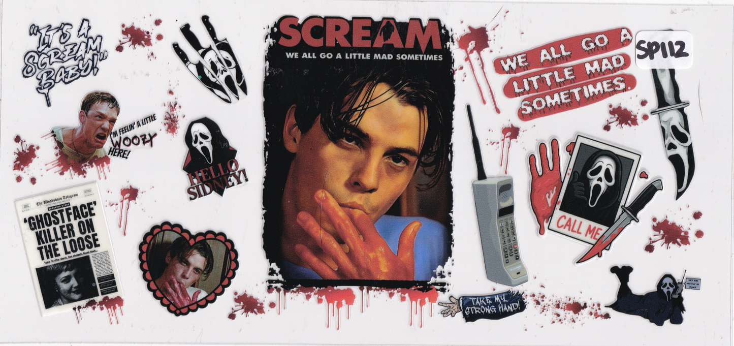 SP112 Halloween Movie Character UVDTF Wrap