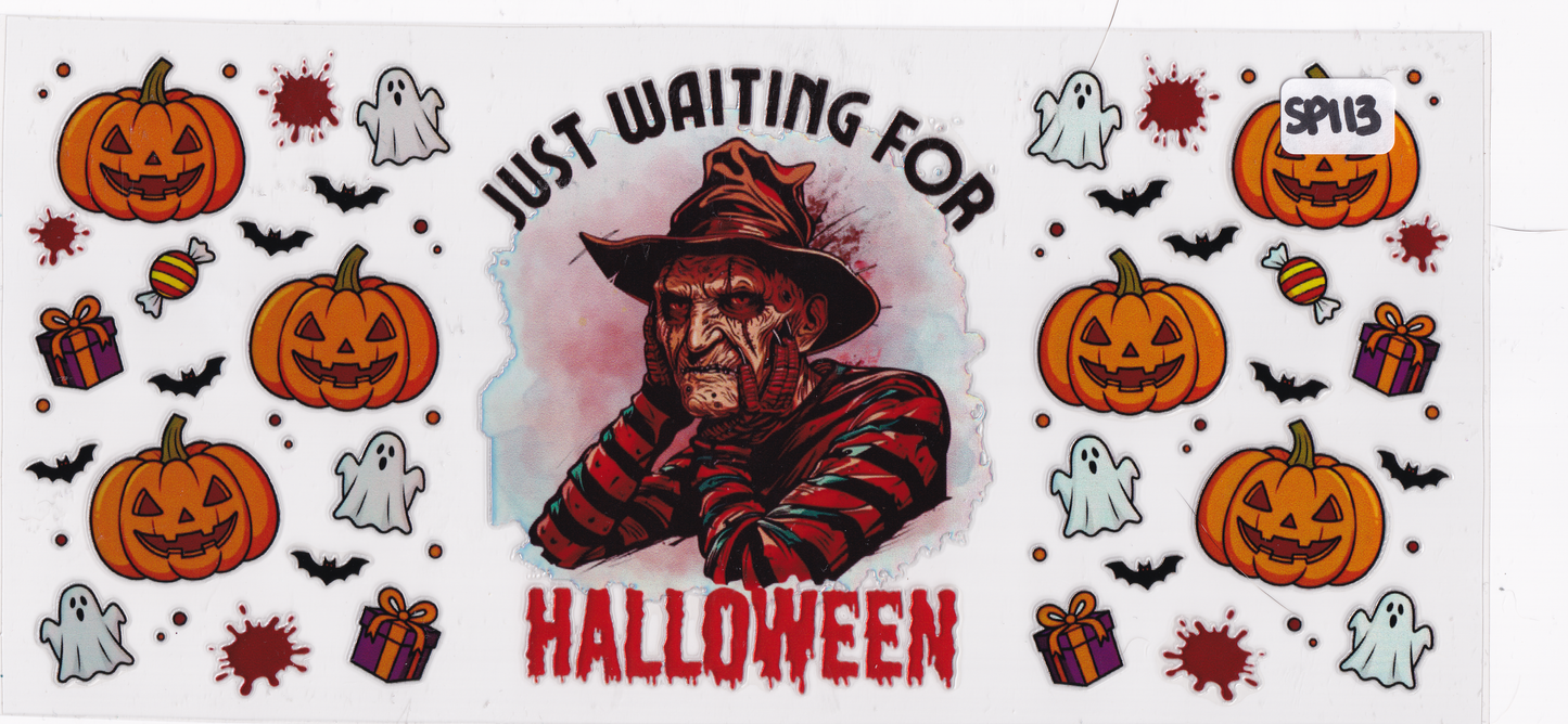 SP113 Halloween Movie Character Pumpkin UVDTF Wrap