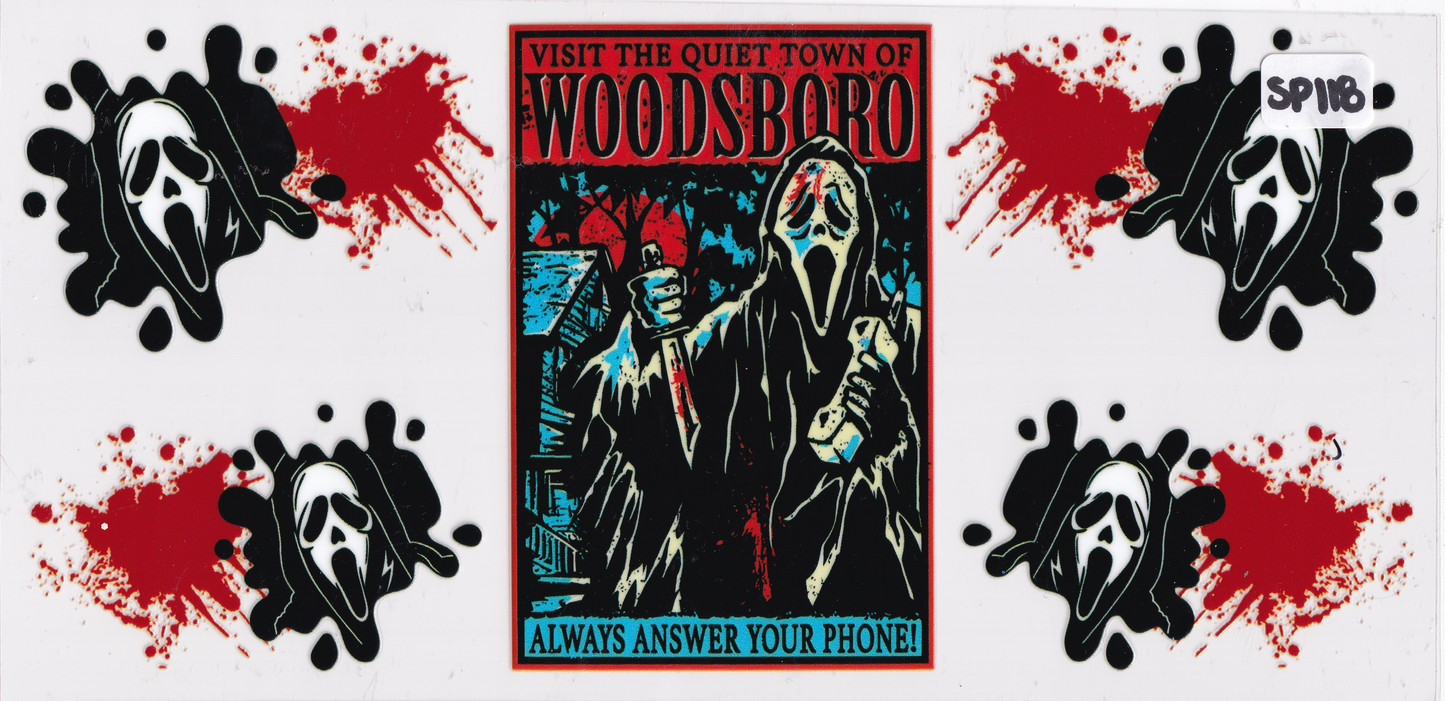 SP118 Halloween Movie Character UVDTF Wrap