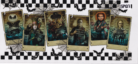 SP121 Halloween Movie Characters UVDTF Wrap