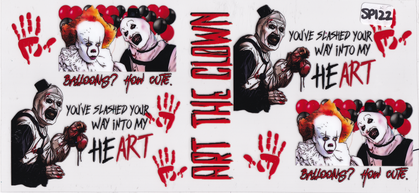 SP122 Halloween Movie Characters UVDTF Wrap