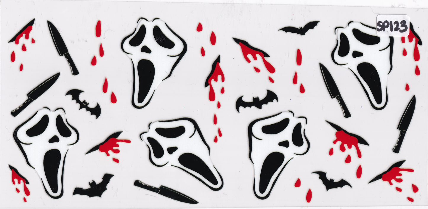 SP123 Halloween Movie Character UVDTF Wrap