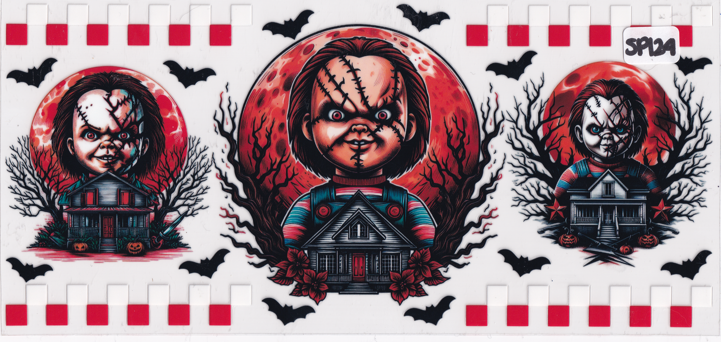 SP124 Halloween Movie Character UVDTF Wrap