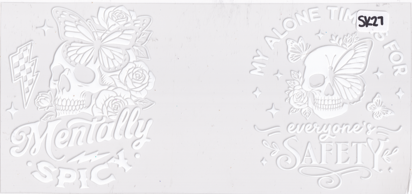 SK27 Skulls UVDTF Wrap