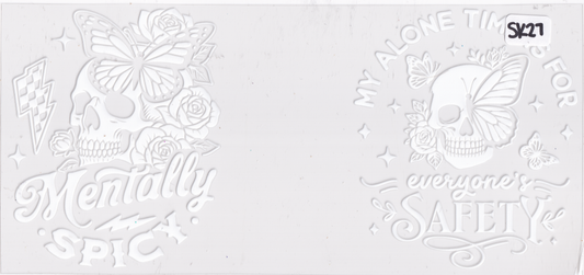SK27 Skulls UVDTF Wrap