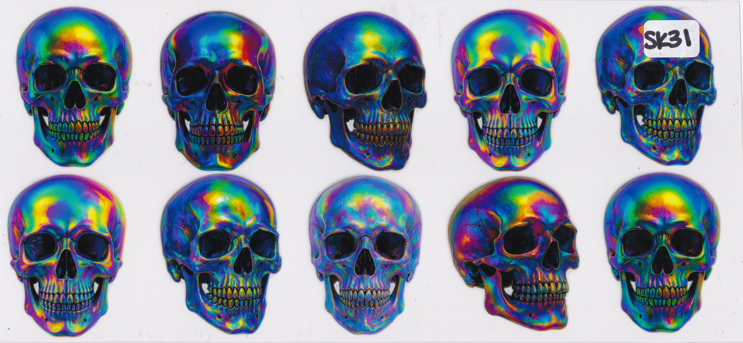 SK31 Skulls UVDTF Wrap