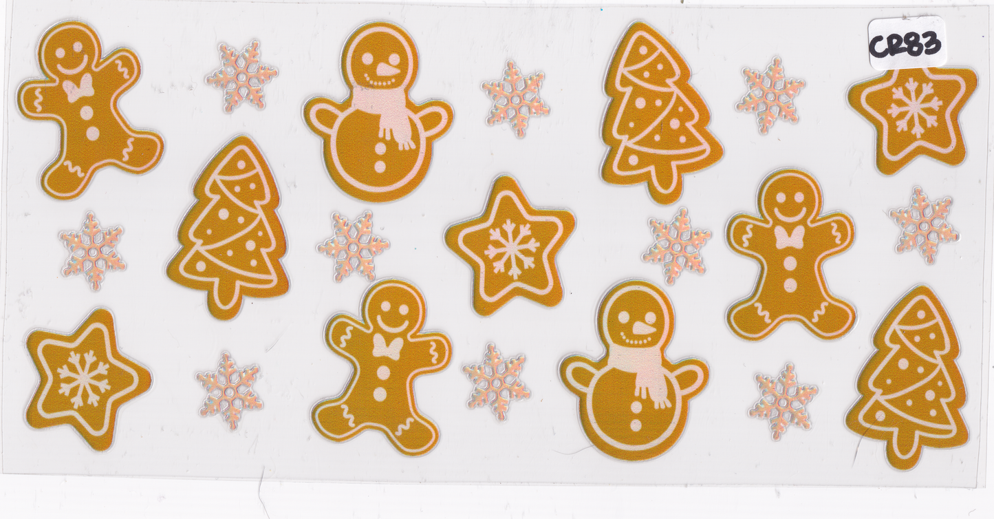 CR83 Christmas Gingerbread Holographic UVDTF Wrap