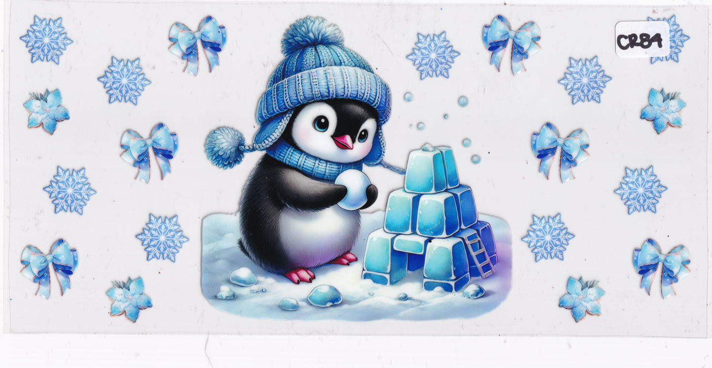 CR84 Winter Penguin Snow UVDTF Wrap