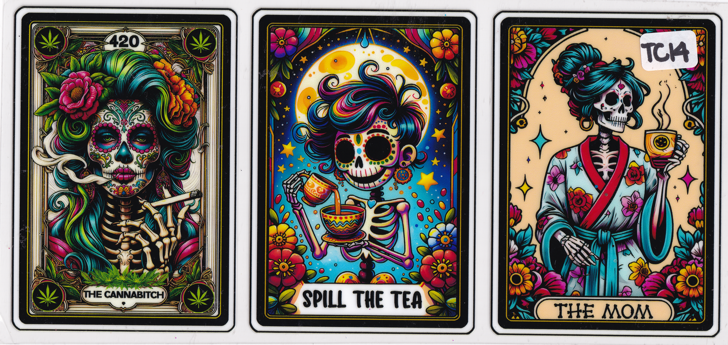 TC14 Funny Mom Tarot Cards UVDTF Wrap