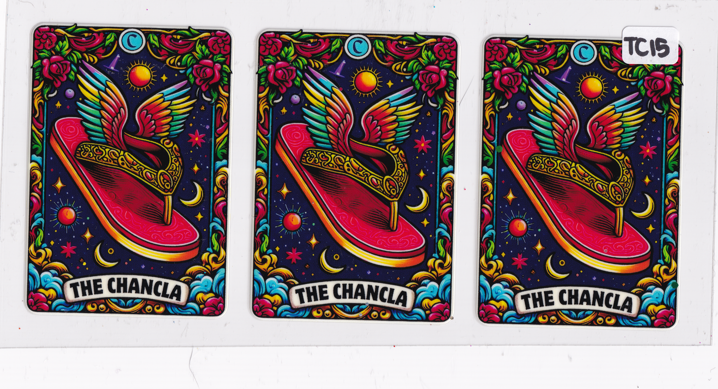TC15 Flip Flop Tarot Cards UVDTF Wrap