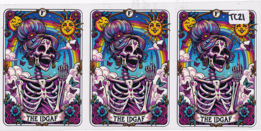 TC21 Funny Tarot Cards UVDTF Wrap