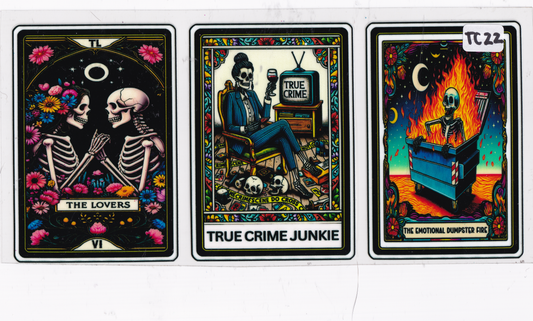 TC22 True Crime Tarot Cards UVDTF Wrap