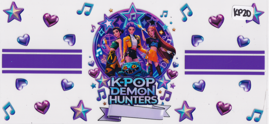 KP20 Kpop Demon Hunter Huntrix Characters UVDTF Wrap