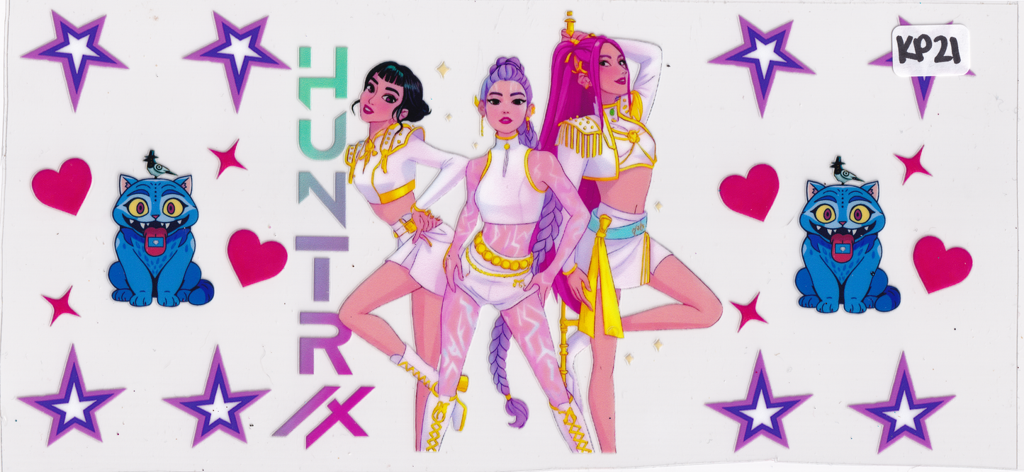 KP21 Kpop Demon Hunter Huntrix Characters UVDTF Wrap