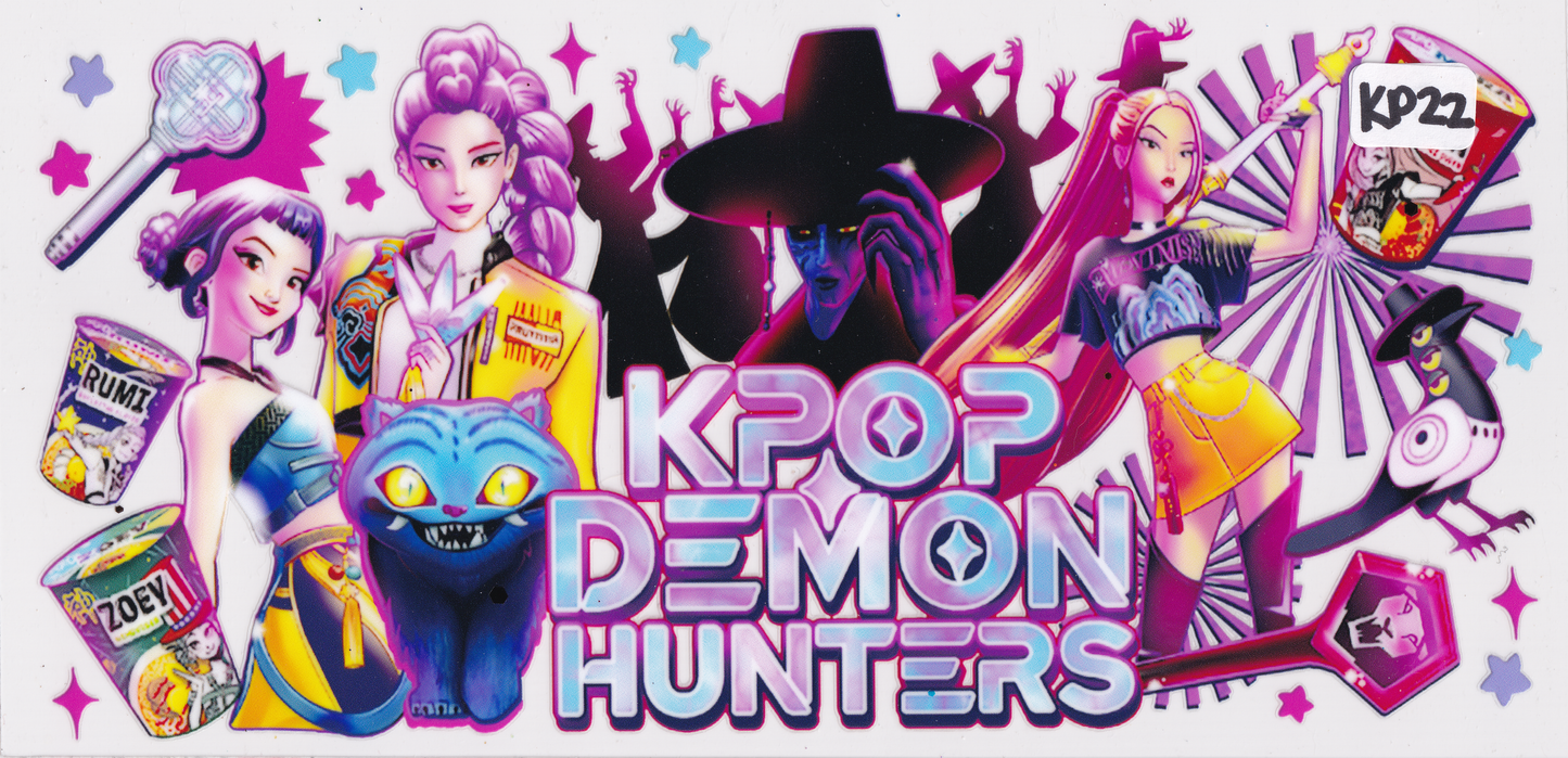 KP22 Kpop Demon Hunter Huntrix Characters UVDTF Wrap