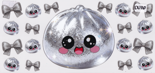 DU16 Fidget Squishy Glitter Dumplings Ribbons UVDTF Wrap