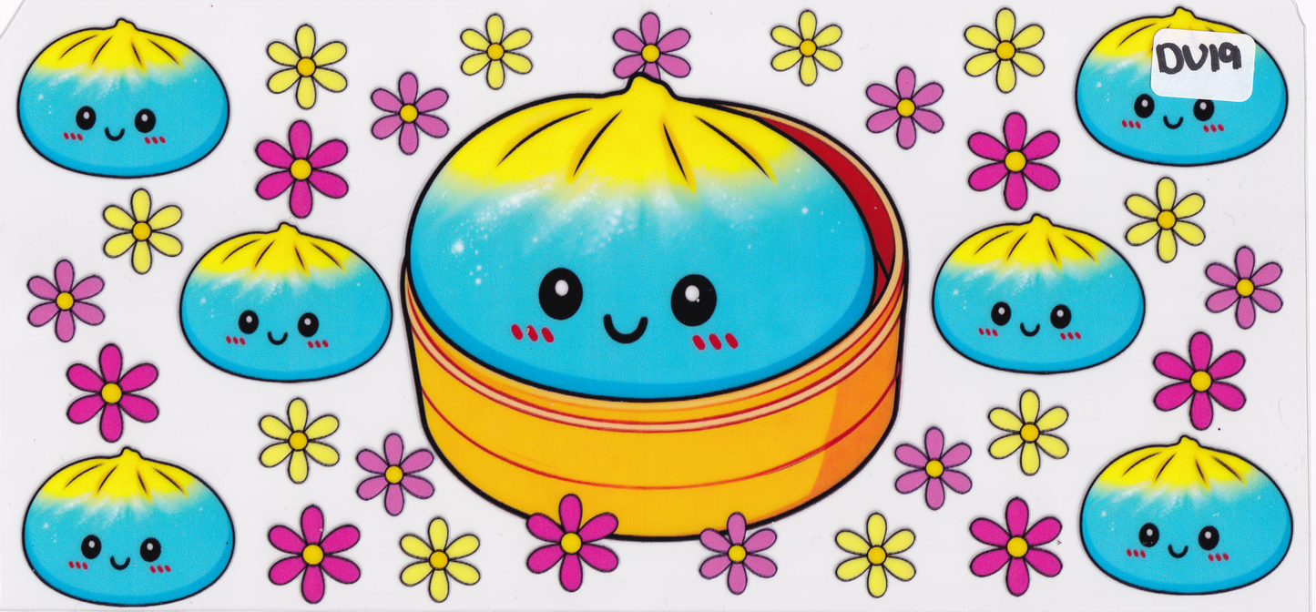DU19 Fidget Squishy Glitter Dumplings UVDTF Wrap