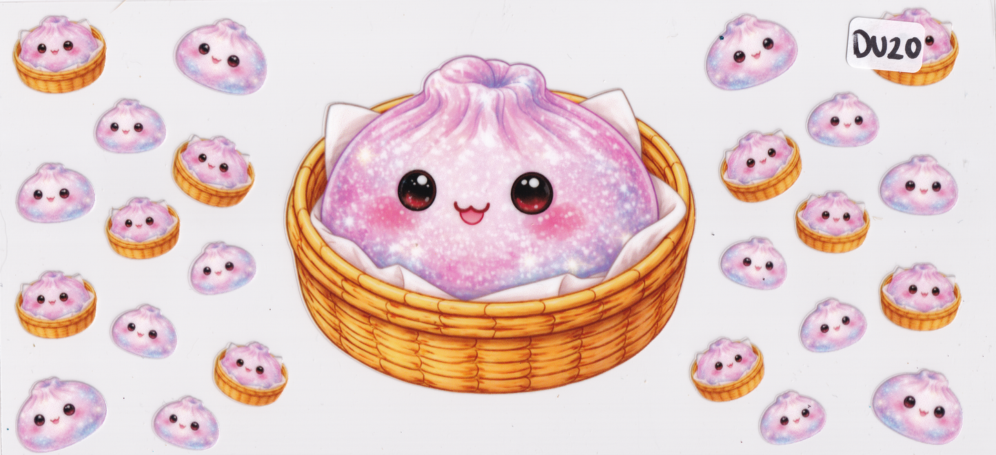 DU20 Fidget Squishy Glitter Dumplings UVDTF Wrap