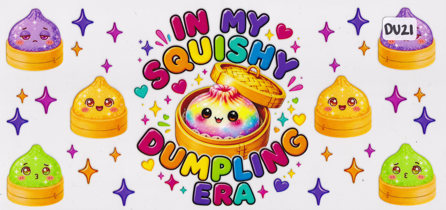 DU21 Fidget Squishy Glitter Dumplings UVDTF Wrap