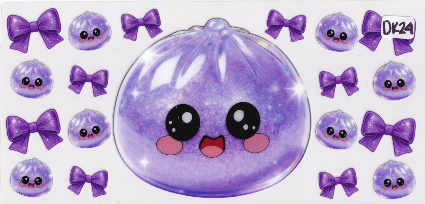 DU24 Fidget Squishy Glitter Dumplings UVDTF Wrap