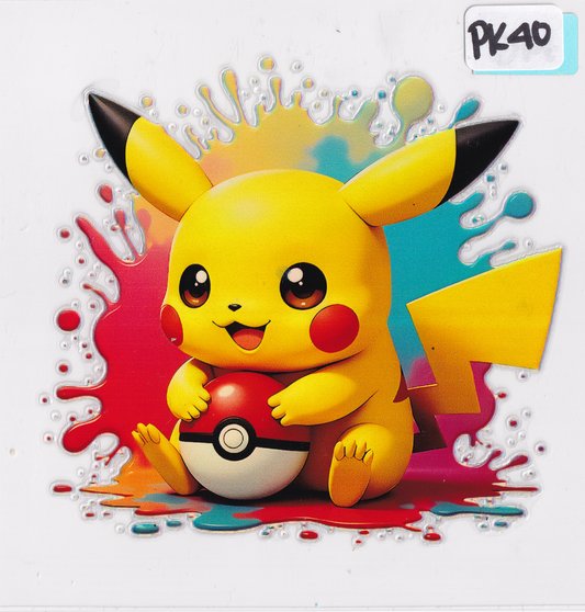 PK40 Holographic Kids Character UVDTF Wrap