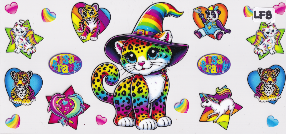 LF8 Cat Hat Colorful UVDTF Wrap