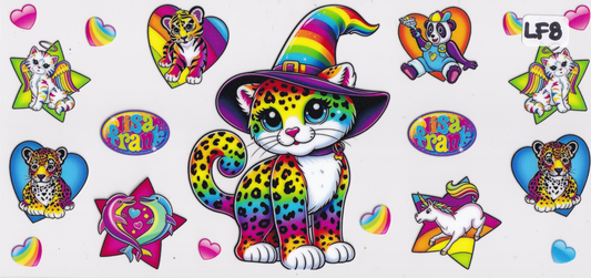LF8 Cat Hat Colorful UVDTF Wrap