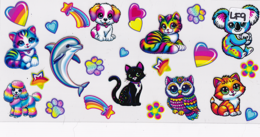 LF9 Animals Colorful UVDTF Wrap