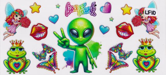 LF10 Holographic Alien Colorful UVDTF Wrap