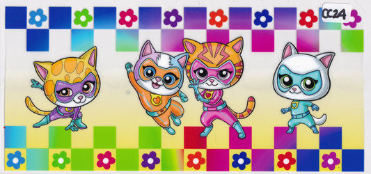 CC24 Cat Superhero UVDTF Wrap