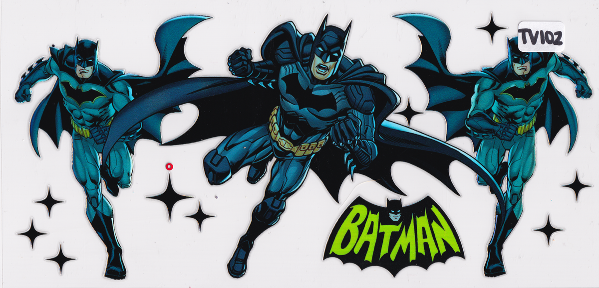 TV102 Holographic Bat Character UVDTF Wrap