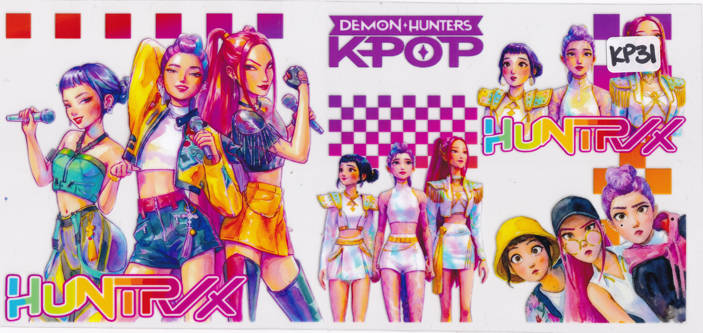 KP31 KPOP Characters UVDTF Wrap