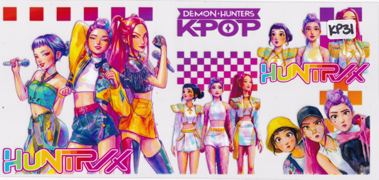 KP31 KPOP Characters UVDTF Wrap