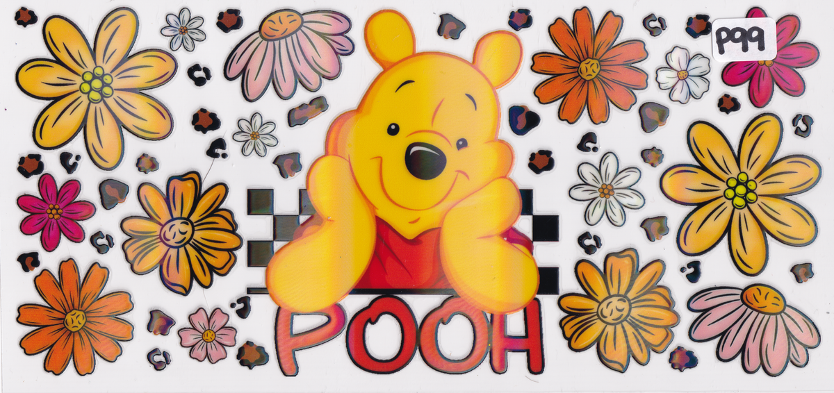 P99 Holographic Bear Friends Characters UVDTF Wrap