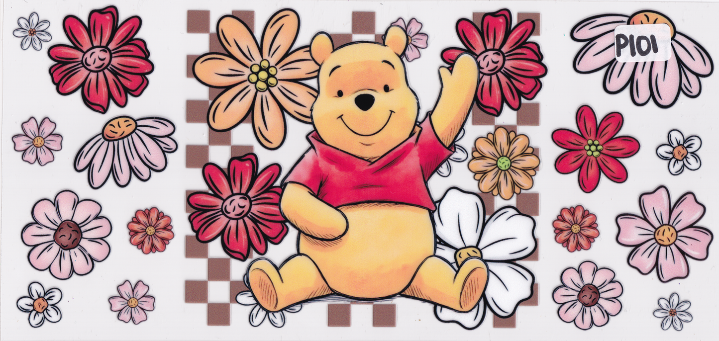 P101 Bear Character UVDTF Wrap